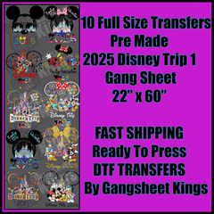 2025 Disney Trip 1 Gangsheet