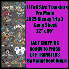 2025 Disney Trip 3 Gangsheet