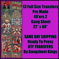 San Francisco 49'ers 2 Gangsheet