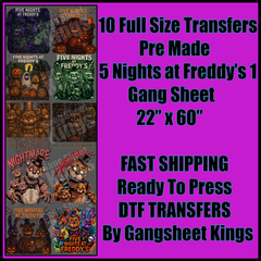 5 Nights at Freddy’s 1 Gangsheet