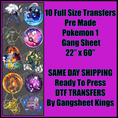 Pokemon 1 Gangsheet