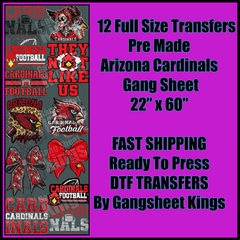 Arizona Cardinals Gangsheet
