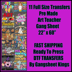 Art Teacher Gangsheet