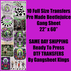 Beetle Juice Gang Sheet