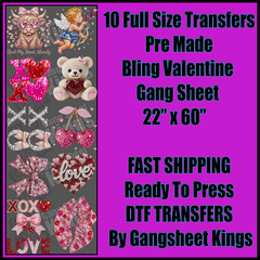 Bling Valentine Gangsheet
