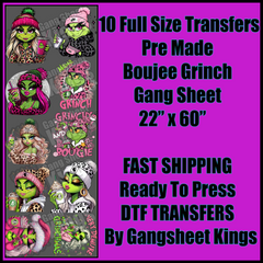 Boujee Grinch Gangsheet