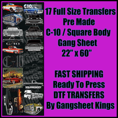 C-10 / Square Body Lowrider Gangsheet