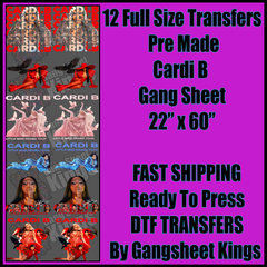 Cardi B Gangsheet