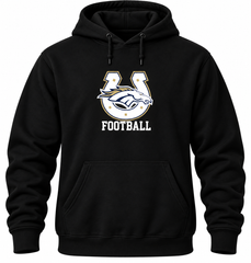 Gold Horseshoe Football Hoodie