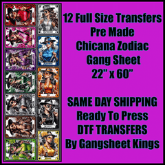 Chicana Zodiac Gangsheet