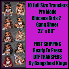 Chicana Girl 2 Gangsheet