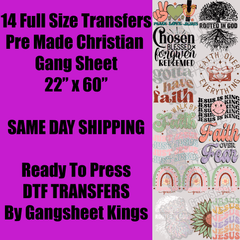 Christian Gang Sheet