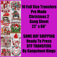 Christmas 2 Gang Sheet