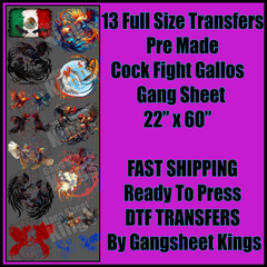 Cock Fight Gallos Gangsheet