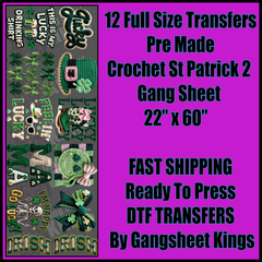 Crochet St Patrick 2 Gangsheet