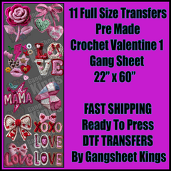 Crochet Valentine 1 Gangsheet