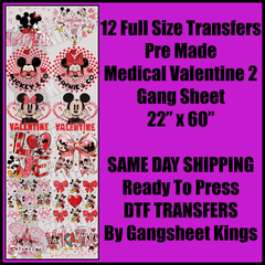 Disney Mickey Mouse Valentine Gang Sheet
