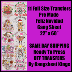Feliz Navidad Gang Sheet