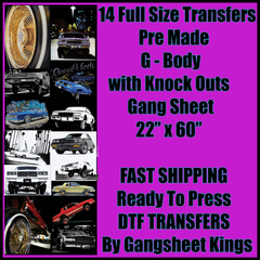 G - Body Lowrider with KNOCKED OUT Gangsheet
