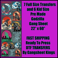 Godzilla Gangsheet