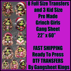 Grinch Girls Gangsheet