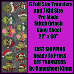 Stitch Grinch Gangsheet