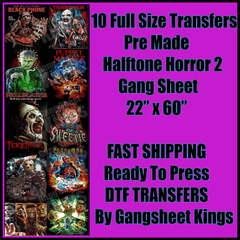 Halftone Horror 2 Halloween Gangsheet