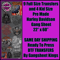 Harley Davidson Gangsheet