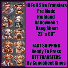 Highland Halloween Gangsheet