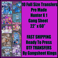 K Pop Demon Hunter X 1 Gangsheet