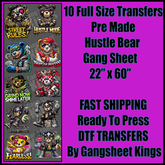 Hustle Bear Gangsheet