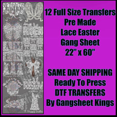 Lace Easter Gangsheet