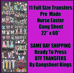 Nurse Easter Gangsheet