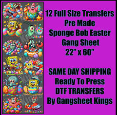 Spongebob Easter Gangsheet