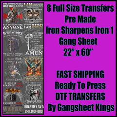 Iron Sharpens Iron 1 Christian Gangsheet