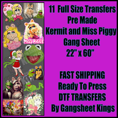 Kermit and Miss Piggy Gangsheet