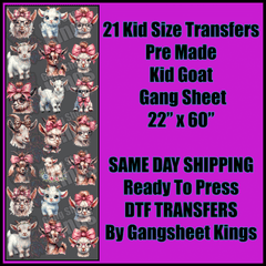 Kids Goat Gangsheet
