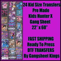 K Pop Demon Hunter X Kids Gangsheet
