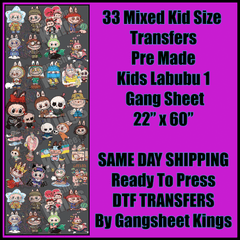 Kids Labubu 1 Gangsheet