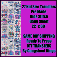 Kids Stitch Gangsheet