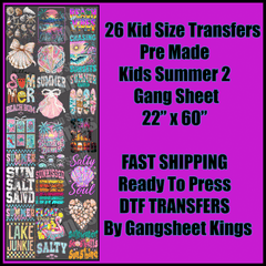 Kids Summer Time 2 Gangsheet