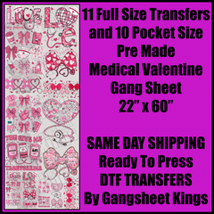 Medical Valentine Gang Sheet