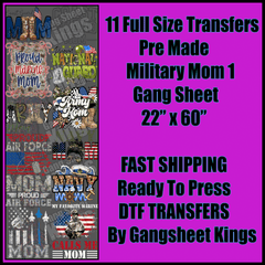 Military Mom 1 Gangsheet