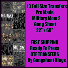 Military Mom 2 Gangsheet