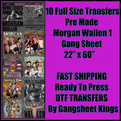 Morgan Wallen 1 Gangsheet