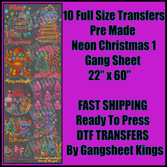 Neon Christmas 1 Gangsheet