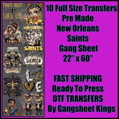 Saints NFL Gangsheet