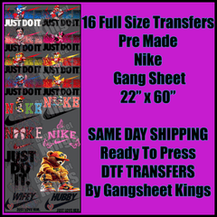 Nike Gangsheet