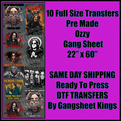 OZZY Gangsheet