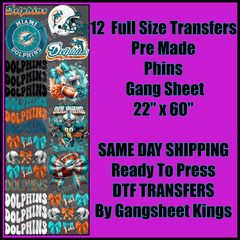 Miami Dolphins Gangsheet